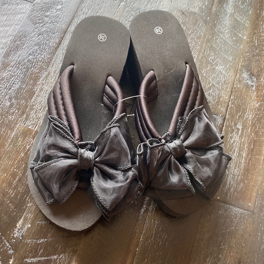 Ladies Wedge -Flip Flops -